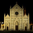 Basilika Santa Croce in Florenz bei Nacht