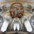 Basilika St. Alexander und St. Theodor Ottobeuren Blick hoch zur Marienorgel