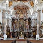 Basilika St. Alexander und St. Theodor Ottobeuren Blick zum Altar