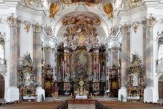 Basilika St. Alexander und St. Theodor Ottobeuren Blick zum Altar