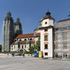 Basilika St. Lorenz ,teilweise eingerüstet, Kempten