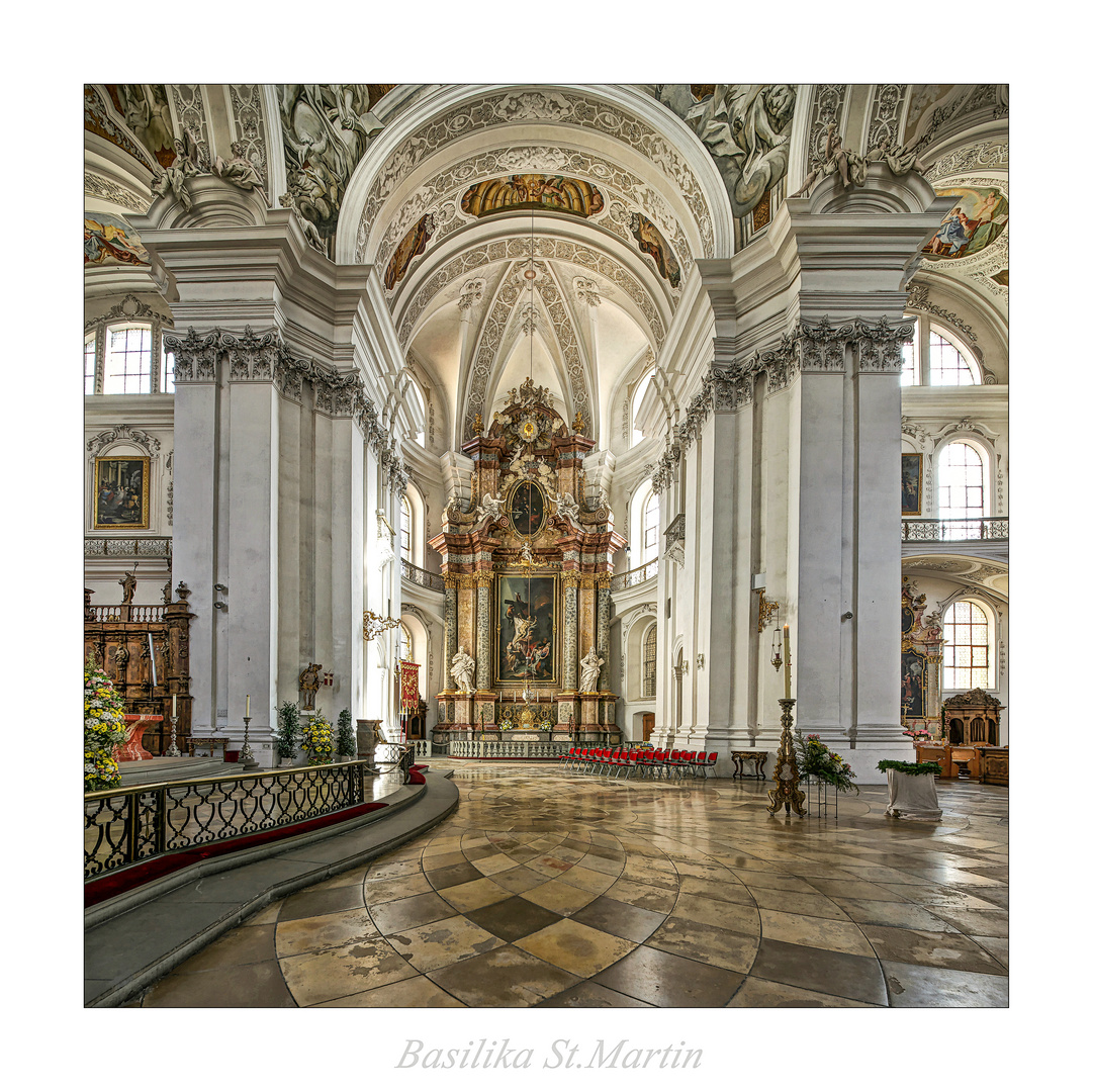 Basilika St. Martin (Weingarten) ( "Blick zum  Sakramentsaltar im Südlichen Querschiff...)