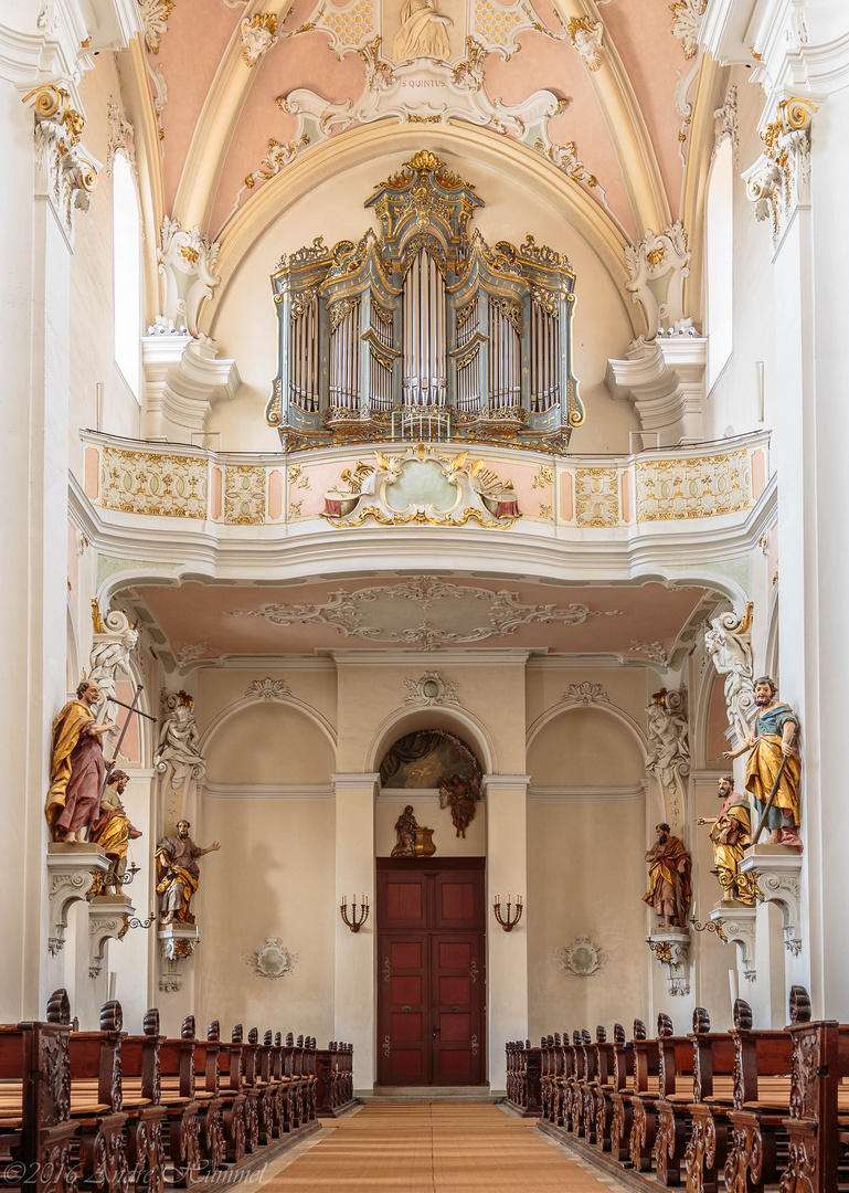 Basilika St. Vitus - Ellwangen Blick zur Orgel