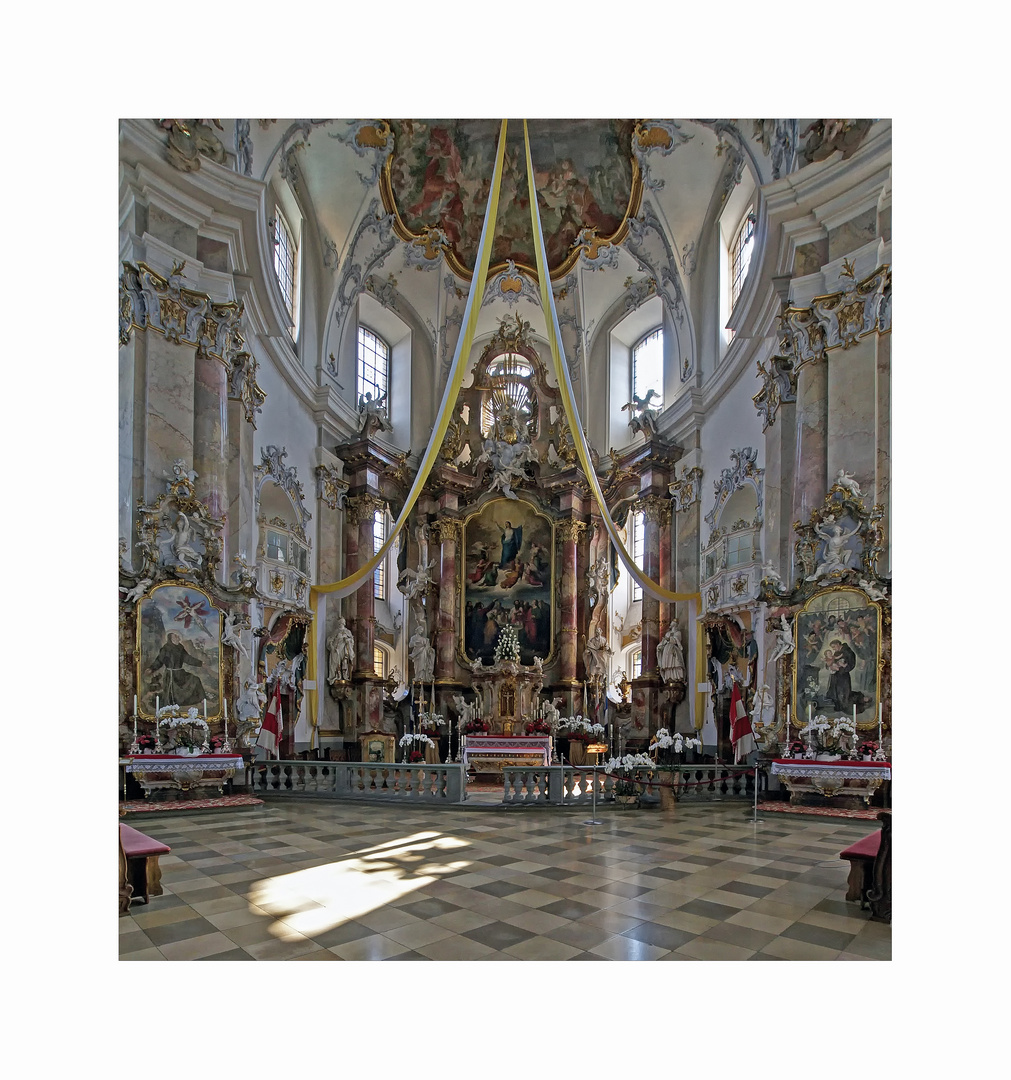 Basilika - Vierzehnheiligen " Blick, zum Chor..."