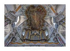 Basilika Vierzehnheiligen " Blick zur Orgel aus meiner Sicht..."