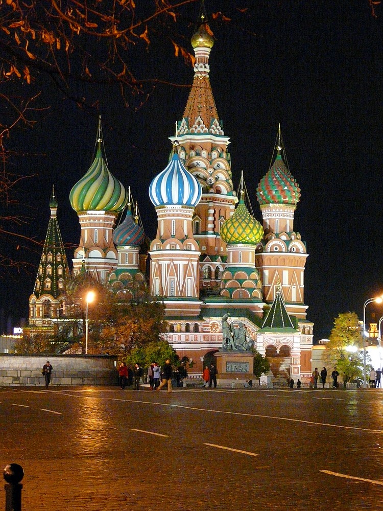 Basilius Kathedrale bei Nacht