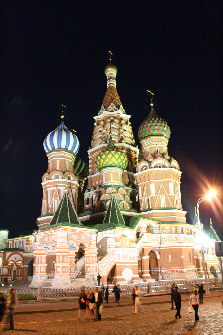 Basilius-Kathedrale bei Nacht