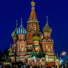 Basilius-Kathedrale Moskau bei Nacht