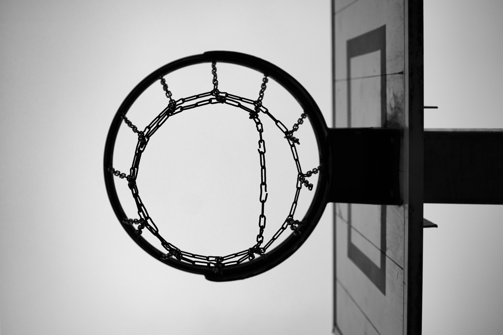 Basketball in monochrom 