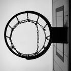Basketball in monochrom 