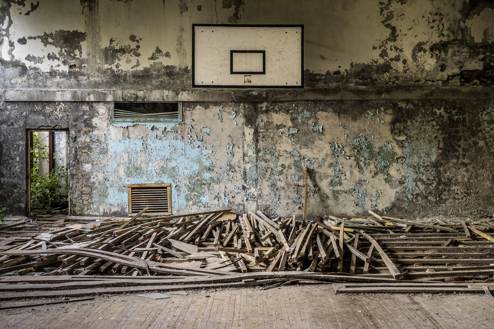 Basketball in Prypjat Tschernobyl 