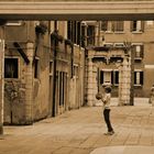 Basketball spielen auf Venedig