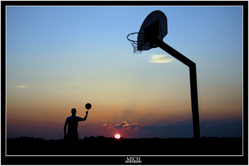 Basketball under the sun