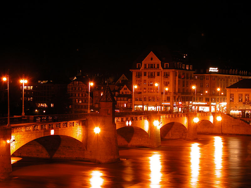 Basle by night