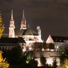 Basler Münster bei Nacht