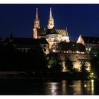 Basler Münster by night