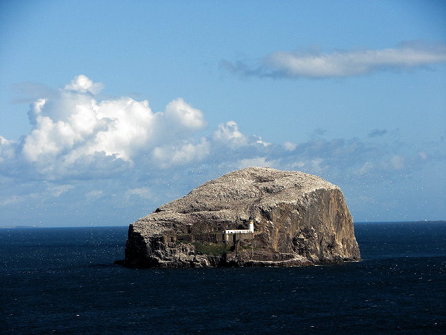 Bass Rock from Tantallon Castle, Scotland