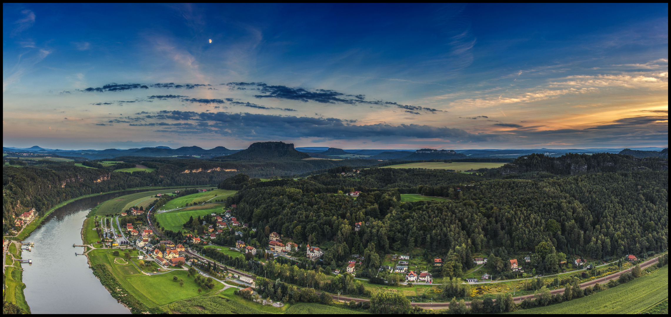 Bastei Abenddämmerung