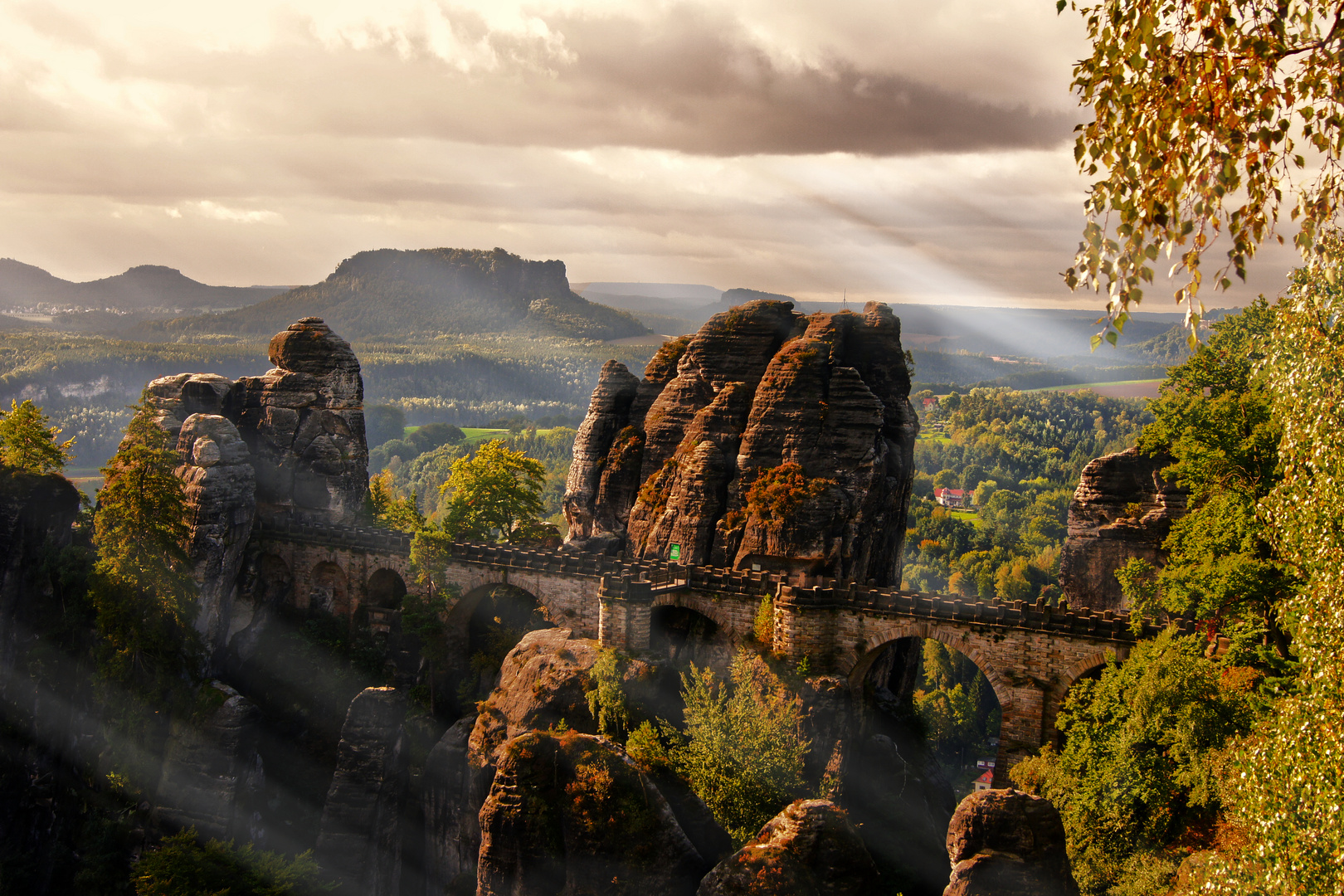 Bastei am frühen Morgen