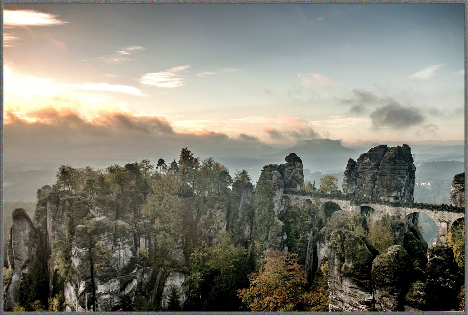 Bastei am Morgen