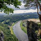 Bastei - Blick auf die Elbe