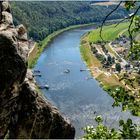 Bastei - Blick auf die Elbe flussaufwärts