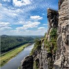 Bastei - Blick flussabwärts