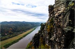 Bastei, Blick in ...