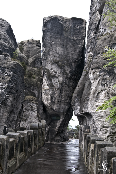 Bastei Brücke im Regen 2