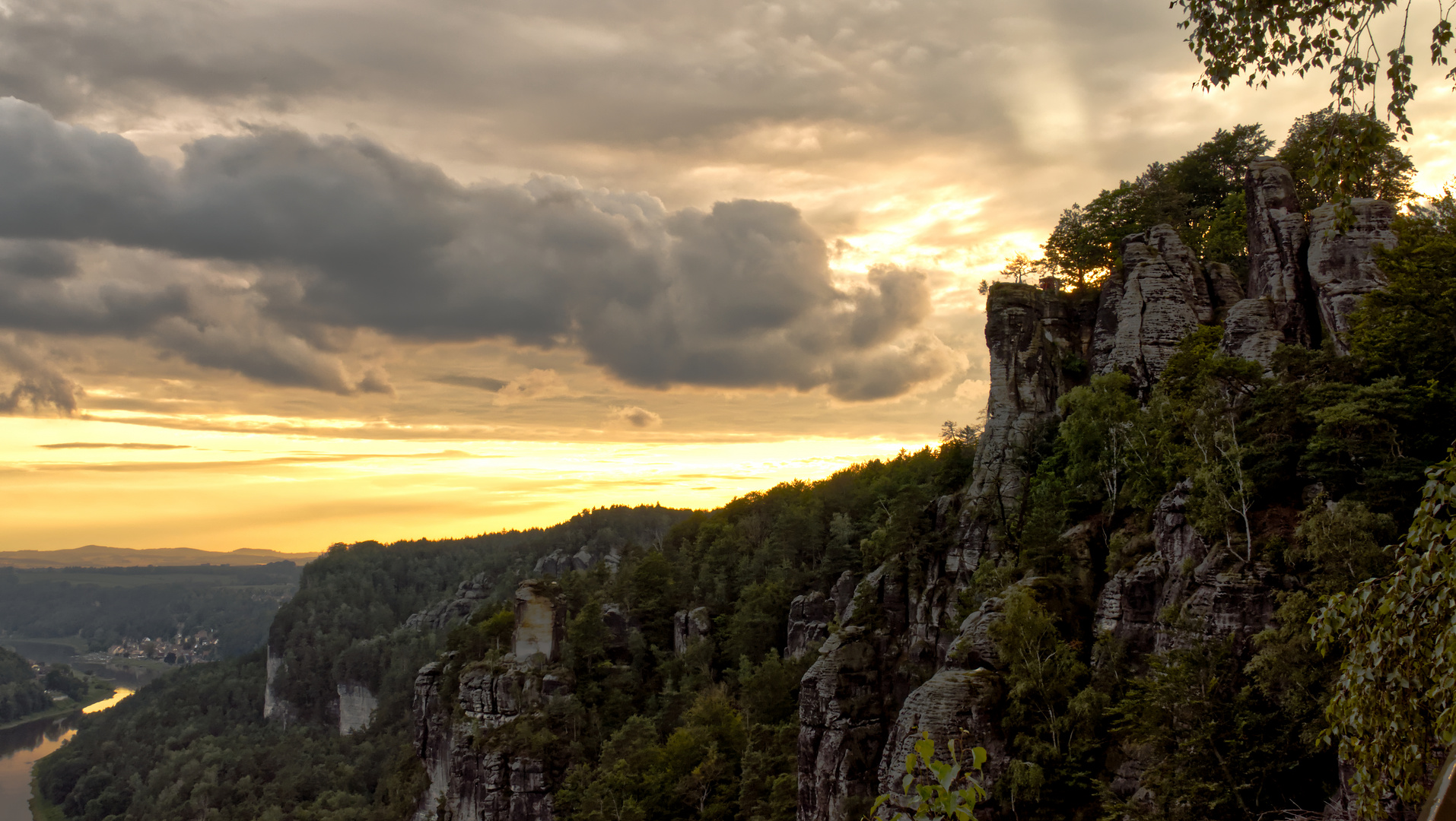 Bastei, die goldene Stunde