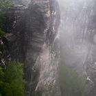 Bastei Felsen im Nebel 2