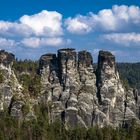 Bastei-Gruppe mit Lok, Sächsische Schweiz