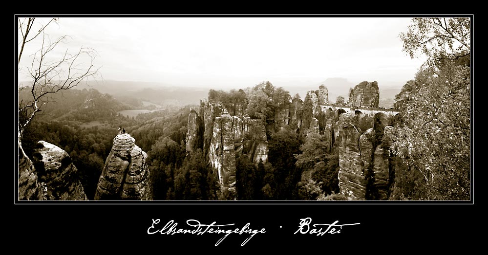 Bastei im Elbsandsteingebirge bei Dresden