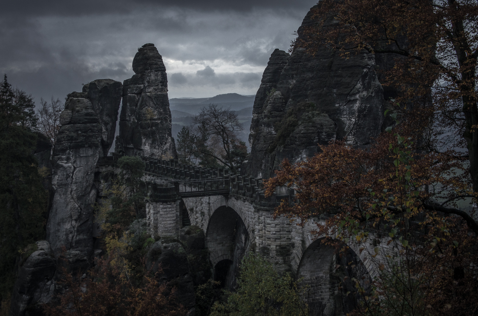 Bastei im Morgengrauen