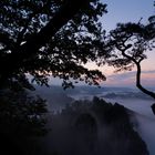 Bastei im Nebel