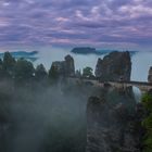 Bastei in Detail 04:30 O'Clock in the morning