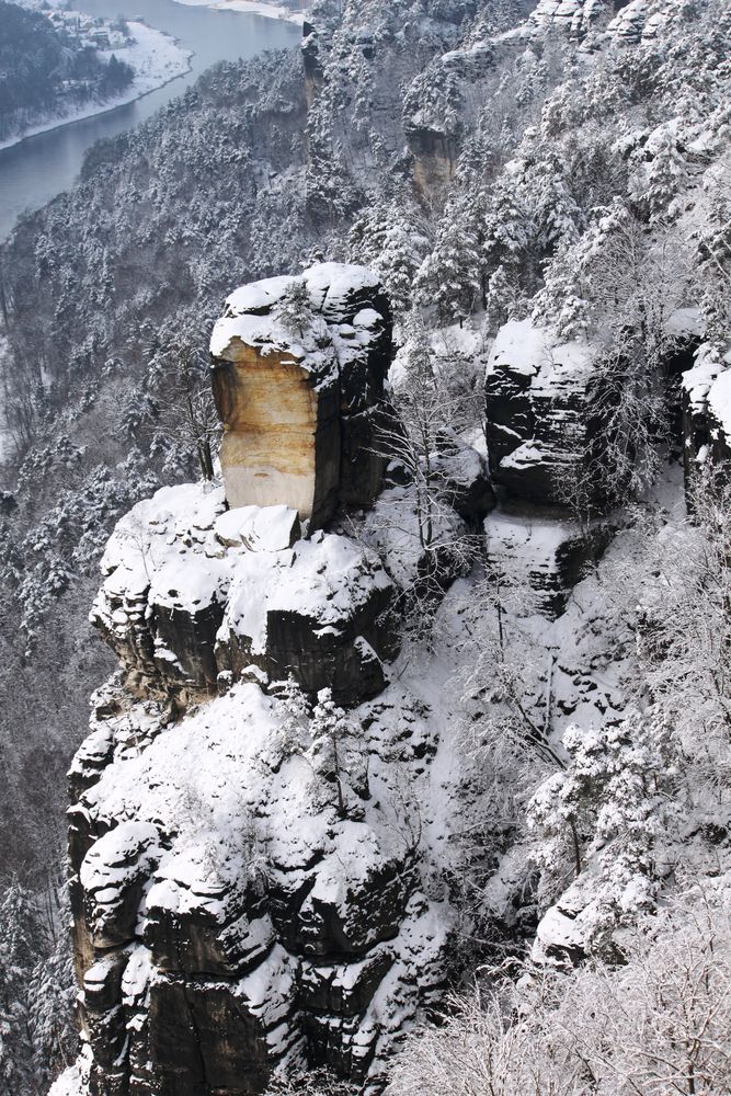 Bastei mit Blick auf das Elbtal