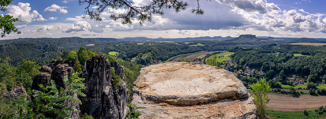 Bastei - Panorama der Landschaft