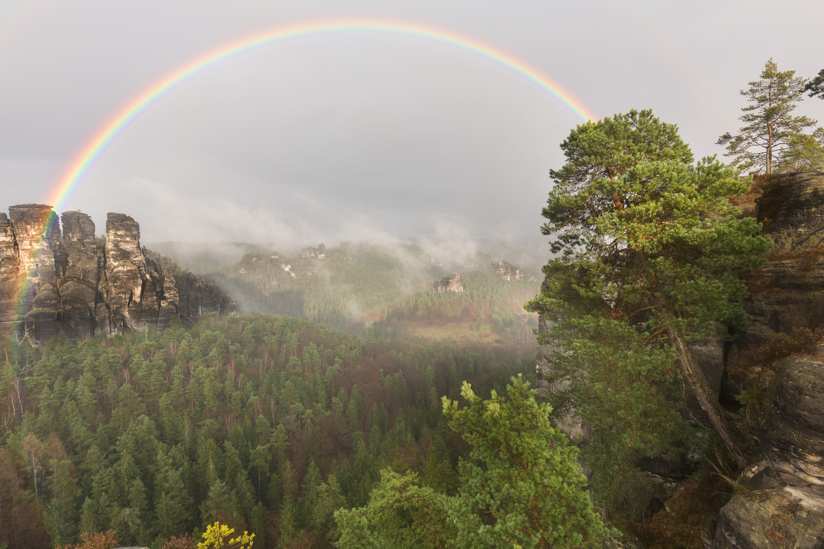 Bastei - Regenbogen