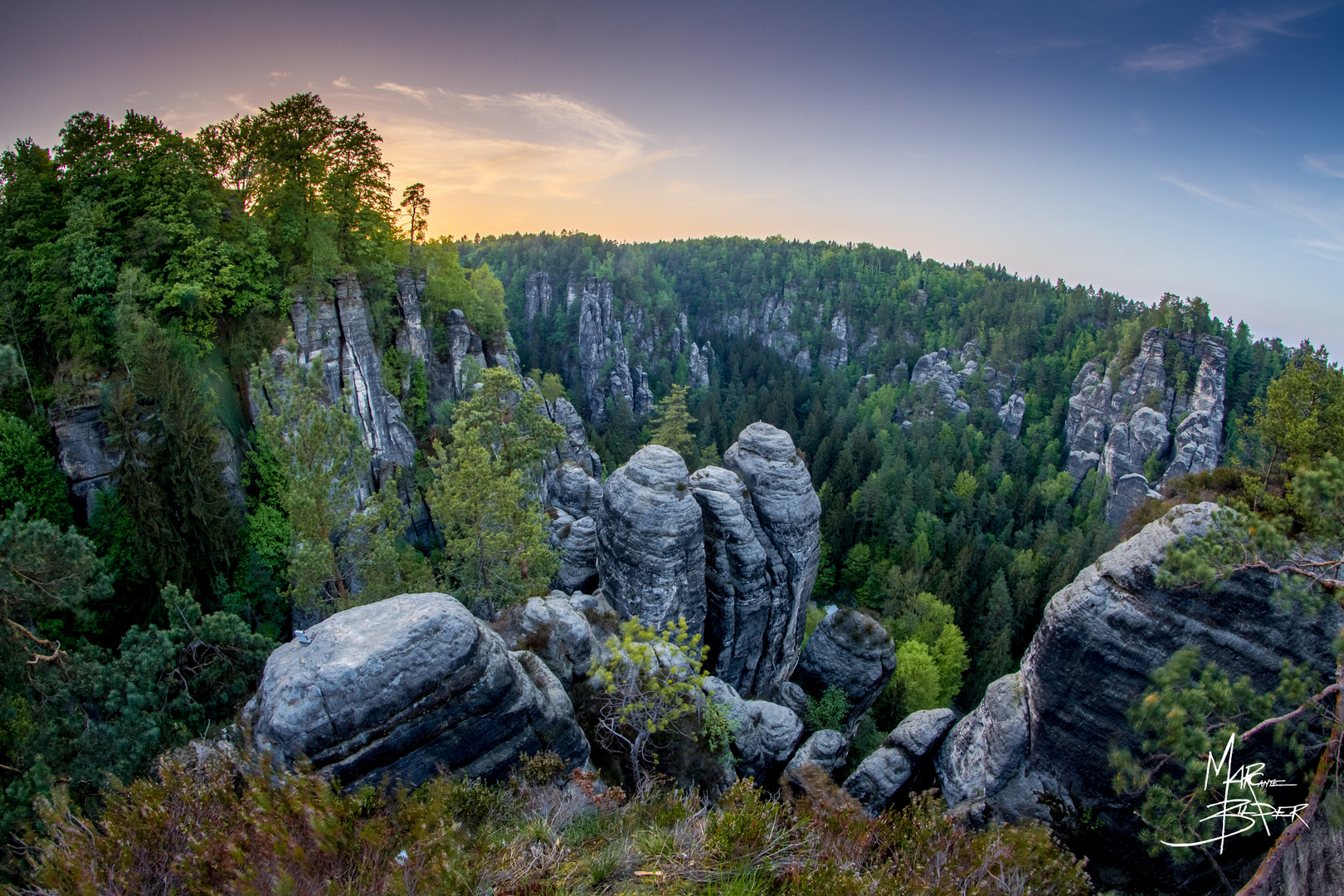 Bastei Sonnenuntergang 