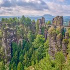 Bastei und Basteifelsen im Elbsandsteingebirge