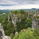 Bastei unter der Wolkendecke