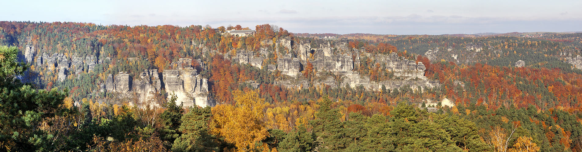 Bastei vom Rauenstein aus