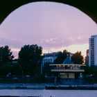 Bastei vom Rheinpark aus fotografiert (1996)