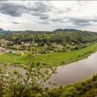 Basteiaussicht mit Elbe