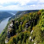 Basteiblick elbabwärts in Richtung Wehlen