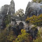 Basteibrücke am frühen Morgen