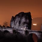 Basteibrücke bei Nacht