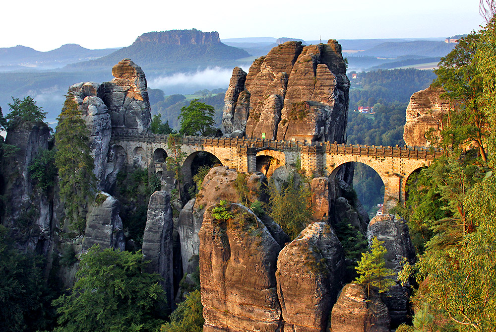 Basteibrücke , die eines der 7 Desktophintergrundbilder für Windows 7 wird...