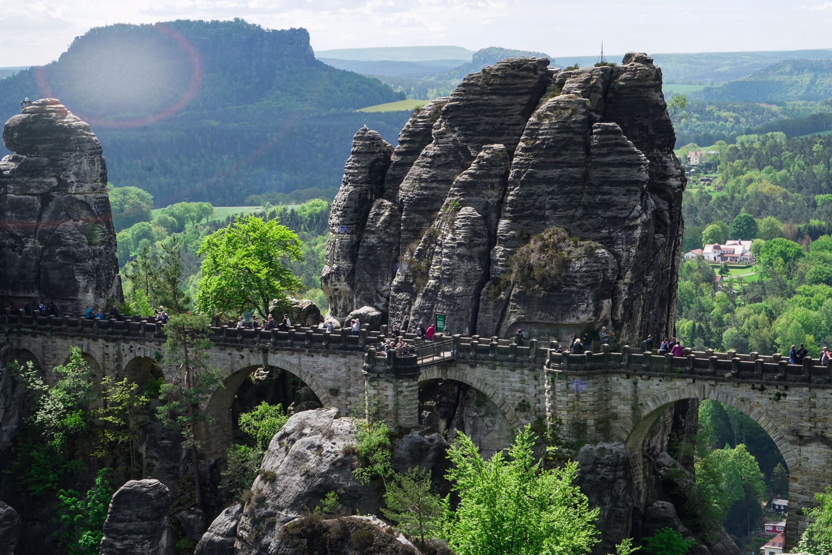 Basteibrücke im Frühling